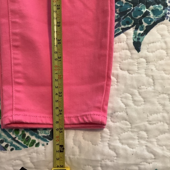 Talbots EUC Bright Pink High Rise Jegging Crop~10 - Picture 8 of 9